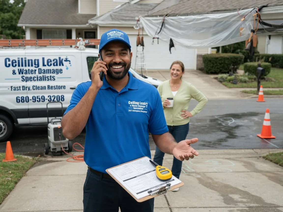 Ceiling Leak Cleanup Golden, OK FAQs
